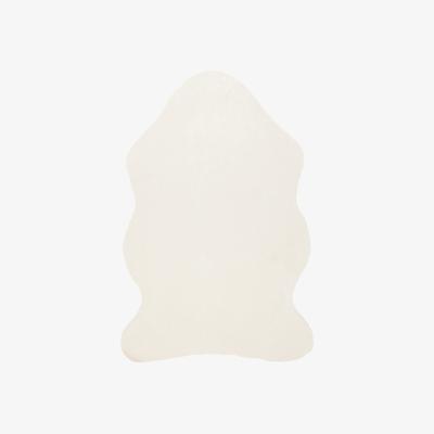 Dunelm Supersoft Single Pelt Faux Fur Rug Supersoft Cream