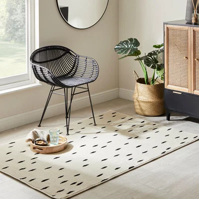 Dunelm Dash Rug Dash Monochrome
