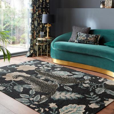 Dunelm Cheetah Chenille Flatweave Rug MultiColoured