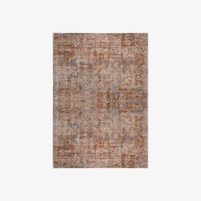 Dunelm Reign Rust Traditional Rug Brown
