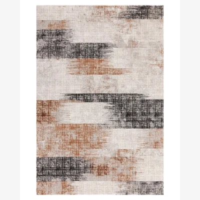 Danetti Blurred Medium Soft Touch Textured Rug Terracotta