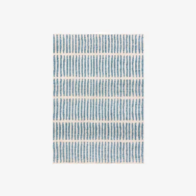 Danetti Raine Medium Soft Touch Textured Rug Cream and Blue