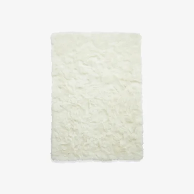Furniture Village Alpine Plush Rug - 120cm-x-170cm - Ivory