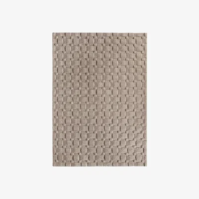 Furniture Village Basket Weave Rug - 160cm-x-230cm - Mink