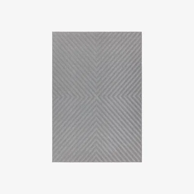 Furniture Village Antibes Light Grey Arrow Outdoor Rug - 200cm-x-290cm