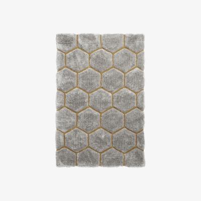 Furniture Village Noble House Honeycombe Rug - 150cm-x-230cm - Grey