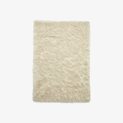Furniture Village Alpine Plush Rug - 80cm-x-150cm - Beige