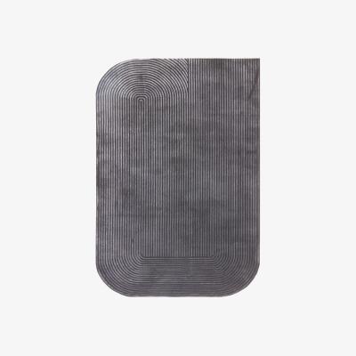 Furniture Village Kuza Shape Rug - 200cm-x-290cm - Black