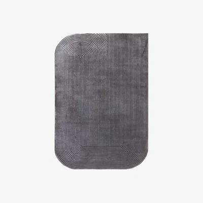 Furniture Village Kuza Shape Rug - 200cm-x-290cm - Black