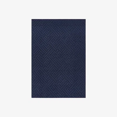 Furniture Village Antibes Blue Linear Outdoor Rug - 160cm-x-230cm