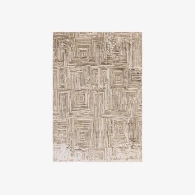 Furniture Village Kuza Portrait Rug - 120cm-x-170cm - Beige