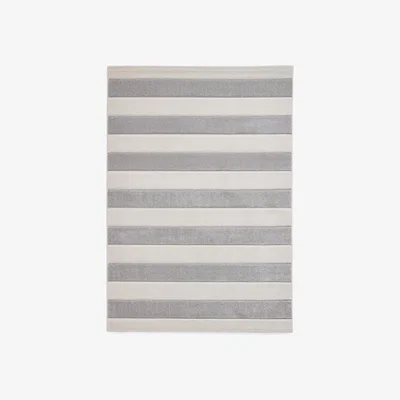 Furniture Village Catherine Lansfield Cove Stripe Rug - 120cm-x-170cm - Grey