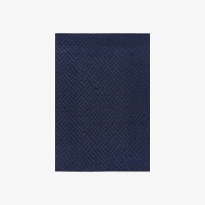 Furniture Village Antibes Blue Linear Outdoor Rug - 80cm-x-150cm