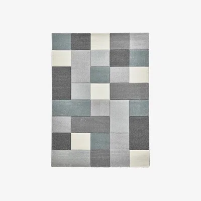 Furniture Village Breda Rug - 160cm-x-220cm - Grey/Blue
