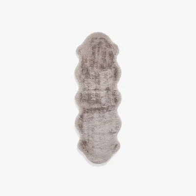 Furniture Village Teddy Double Sheepskin Rug - Silver
