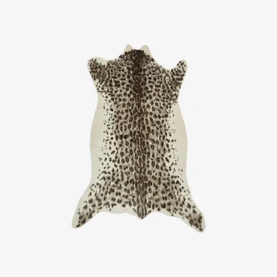 Furniture Village Faux Fur Leopard Rug - 180cm-x-240cm