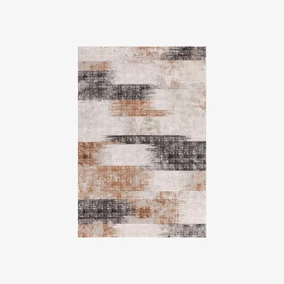 Furniture Village Kuza Lines Rug - 120cm-x-170cm - Terra