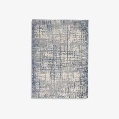 Furniture Village Calvin Klein Rusa Rug - 244cm-x-305cm - Ivory Blue