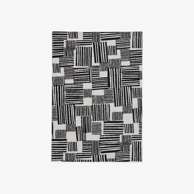 Furniture Village Catherine Lansfield Blocks Rug - 160cm-x-230cm - Black