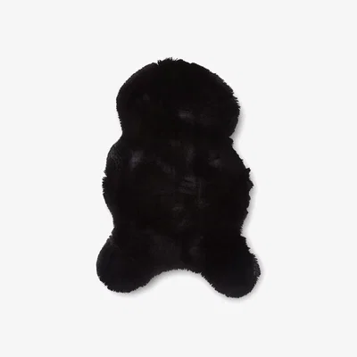 Furniture Village Teddy Single Sheepskin Rug - Black