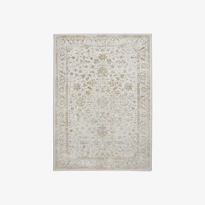 Furniture Village Rosalie Rug - 120cm-x-170cm - Grey Gold