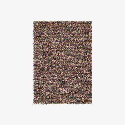 Furniture Village Rocks Shaggy Rug - 80cm-x-150cm - Red