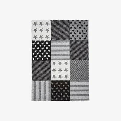 Furniture Village Star Children's Black and White Rug - 80cm-x-150cm