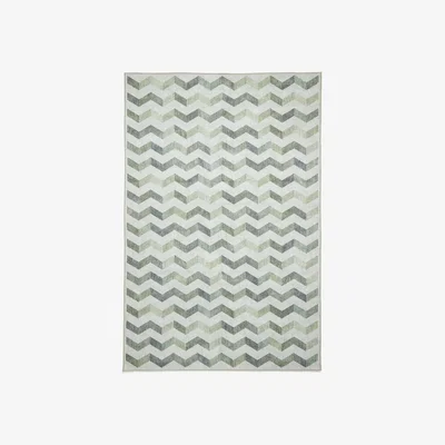 Furniture Village Pulito Washable Rug - 61cm-x-120cm - Green