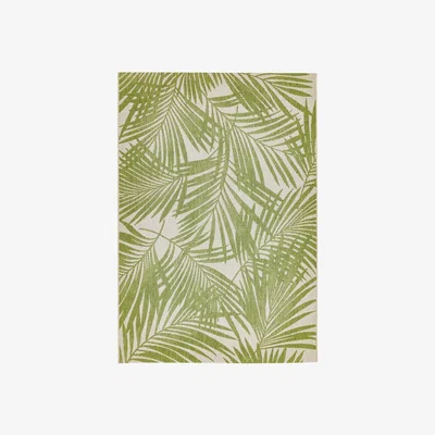 Furniture123 Patio Indoor/Outdoor Green Leaves Design Rug 200x290cm
