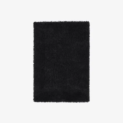Furniture123 Rectangle Black Shaggy Rug - 110 x 160cm - Chicago