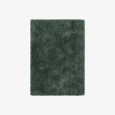 Furniture123 Dark Green Shaggy Rug - 110x160cm - Chicago
