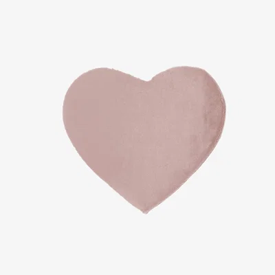 Furniture123 Ripley Blush Pink Faux Fur Heart Rug 80x100cm