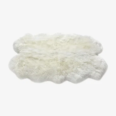 Furniture123 Ripley Genuine Sheepskin Natural Cream Rug - Quad 160x105cm