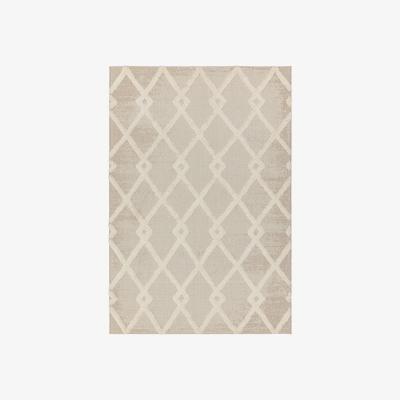 Furniture123 Monty Beige & Cream Diamond Patterned Rug - 200x290cm