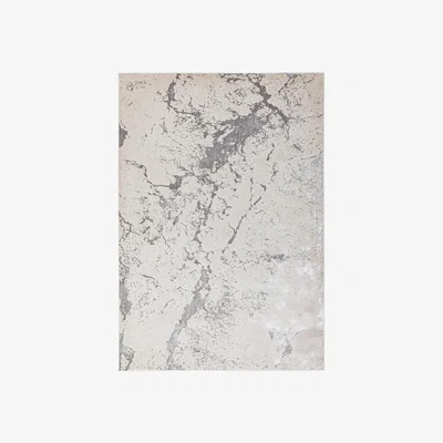 Furniture123 Large Silver Marble Effect Rug - 200x290 cm - Aurora