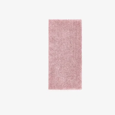 Furniture123 Blush Pink Shaggy Runner Rug - 67x200cm - Chicago