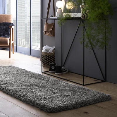 Furniture123 Shaggy Grey Rug - 150 x 90 cm - Chicago - Origins