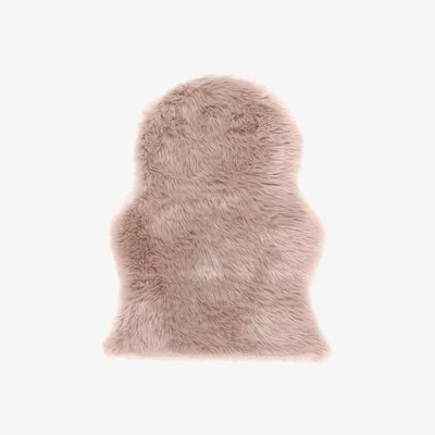 Furniture123 Pink Faux Sheepskin Rug - 60x90cm - Luxe