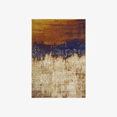Furniture123 Distressed Orange Ombre Rug - 120x170cm - Nova