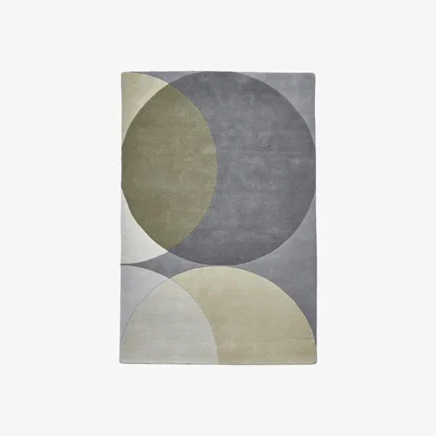 Furniture123 Elements Grey & Cream Wool Rug - 120x170cm