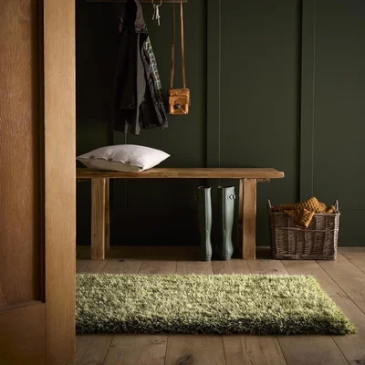 Furniture123 Shaggy Green Rug - 150 x 90 cm - Chicago - Origins