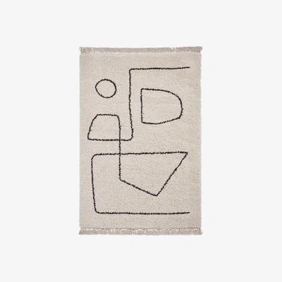 Furniture123 Boho White Rug - 120 x 170