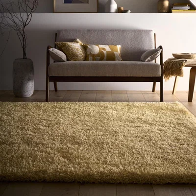 Furniture123 Shaggy Ochre Rug - 200 x 140 cm - Chicago - Origins