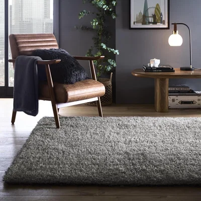Furniture123 Large Shaggy Grey Rug - 290 x 200 cm - Chicago - Origins