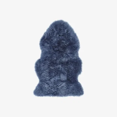 Furniture123 Ripley Genuine Sheepskin Navy Blue Rug - Single 95x65cm