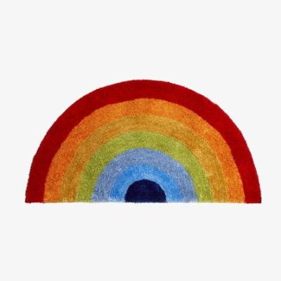 Furniture123 Rainbow Multi Coloured Kids Rug - 70x140cm