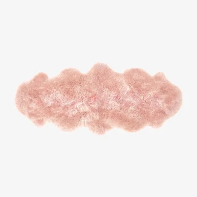 Furniture123 Ripley Genuine Sheepskin Pink Rug - Double 175x70cm