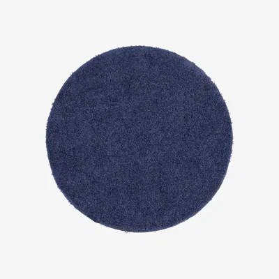 Furniture123 Ripley Shaggy Stain Resistant Round Dark Blue Rug - 100x100cm