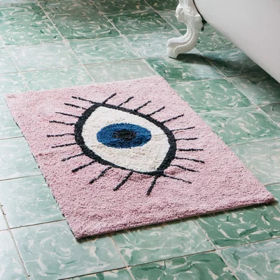 Graham & Green Rose Eye Bath Mat 60 x 90cm
