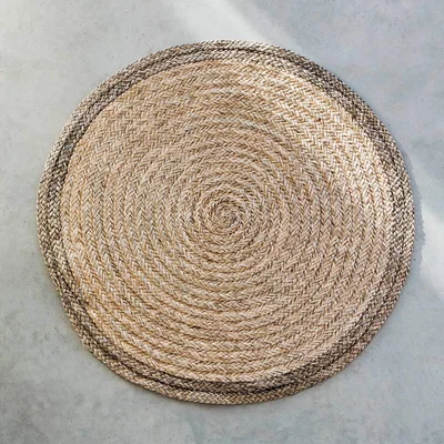 Graham & Green Harper Braided Seagrass Rug Ø104cm